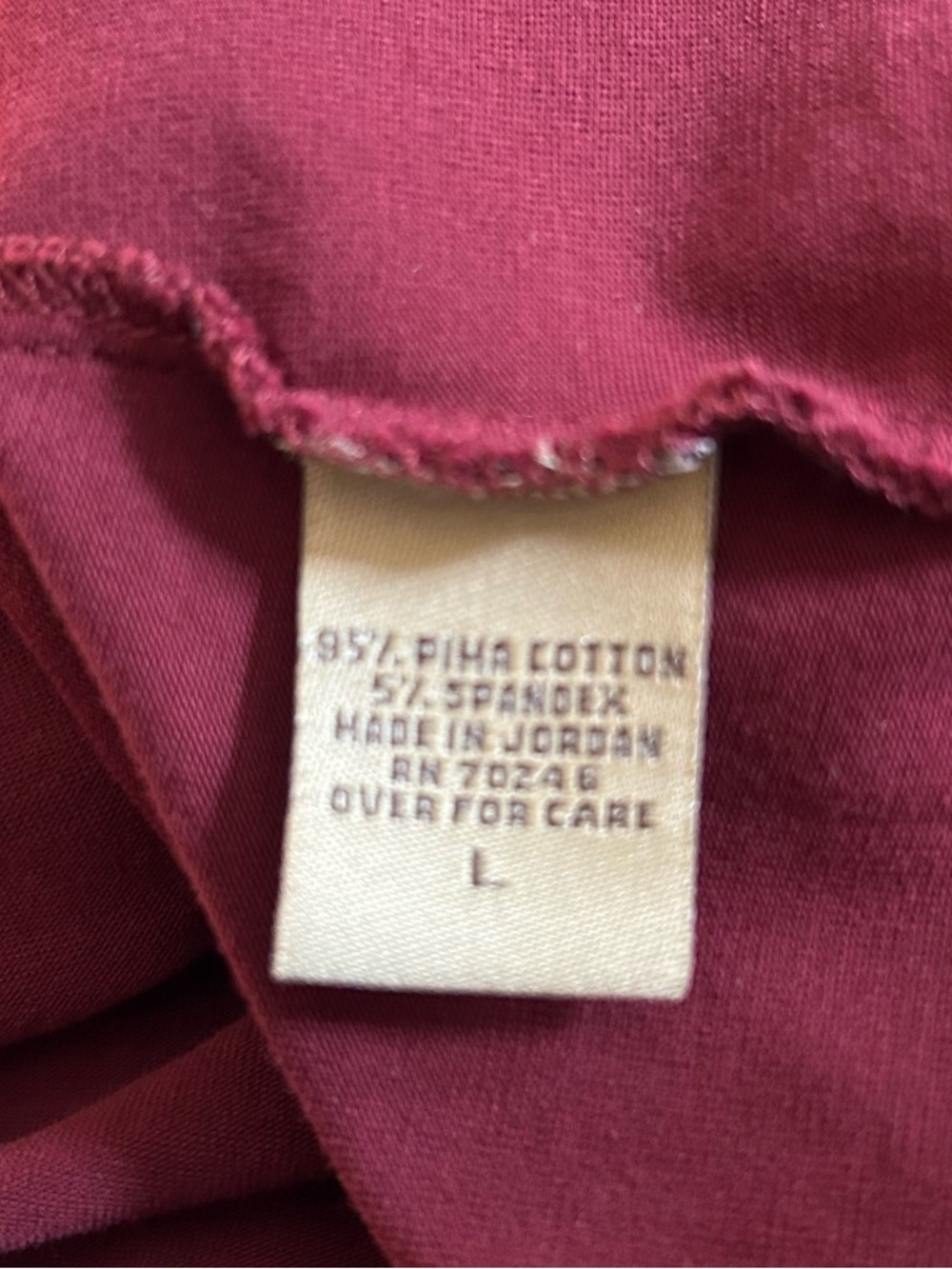 Ruff Hewn Maroon T-Shirt - Size Large - Picture 4 of 6